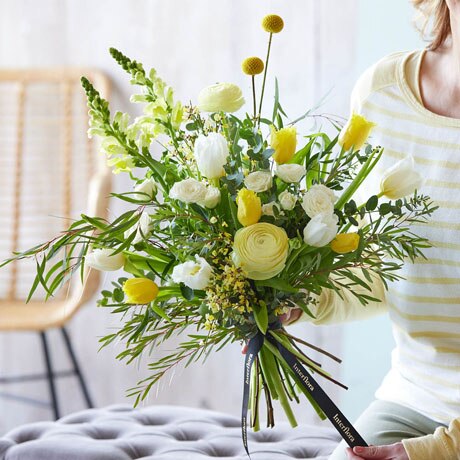 Cheerful Tulips Bouquet Flower Arrangement